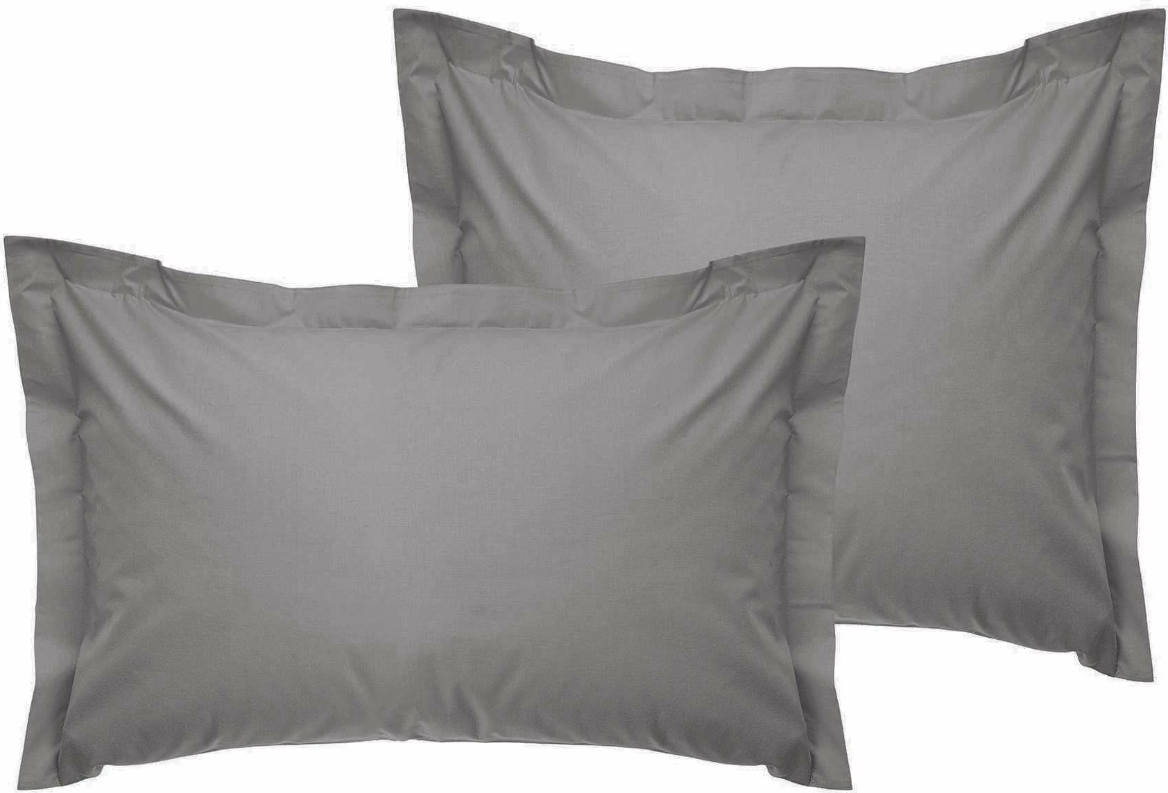 Set jastëkësh Oxford satin, 2 copë, ngjyrë gri e errët