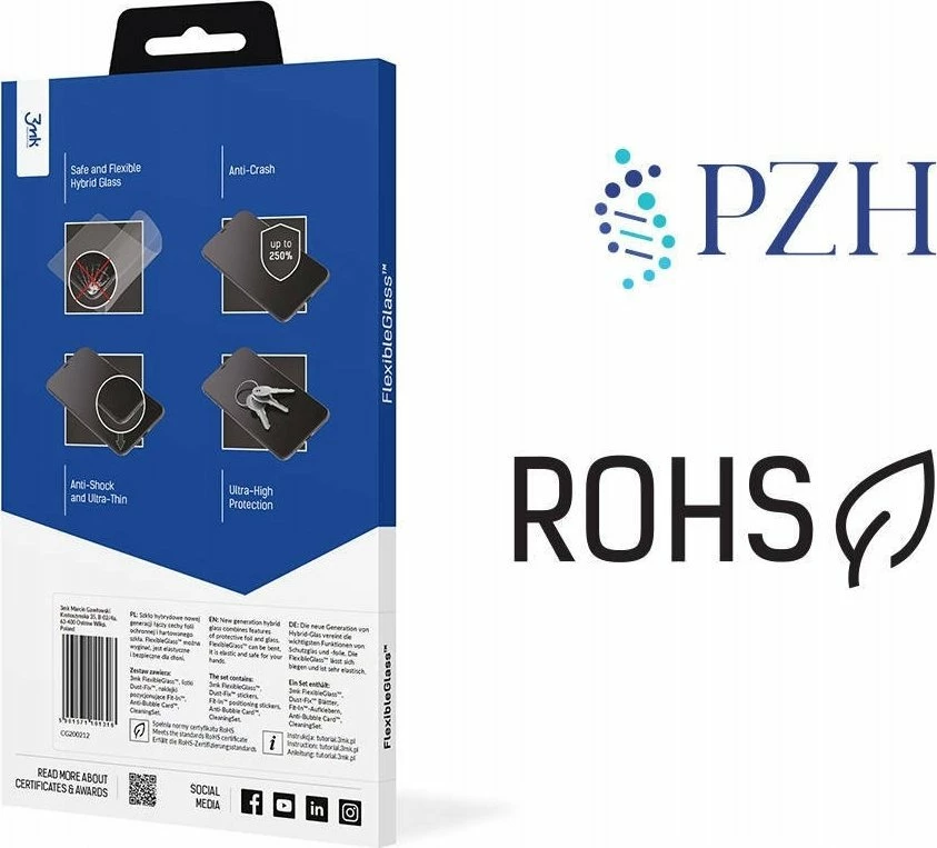 Xham mbrojtës hibrid 3MK FlexibleGlass për Google Pixel 9 Pro XL, 1 copë