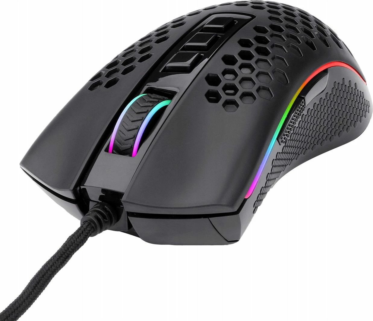 Maus gaming Redragon Storm M808-RGB, 12400 DPI, 7 butona, RGB, me kabllo USB, i zi