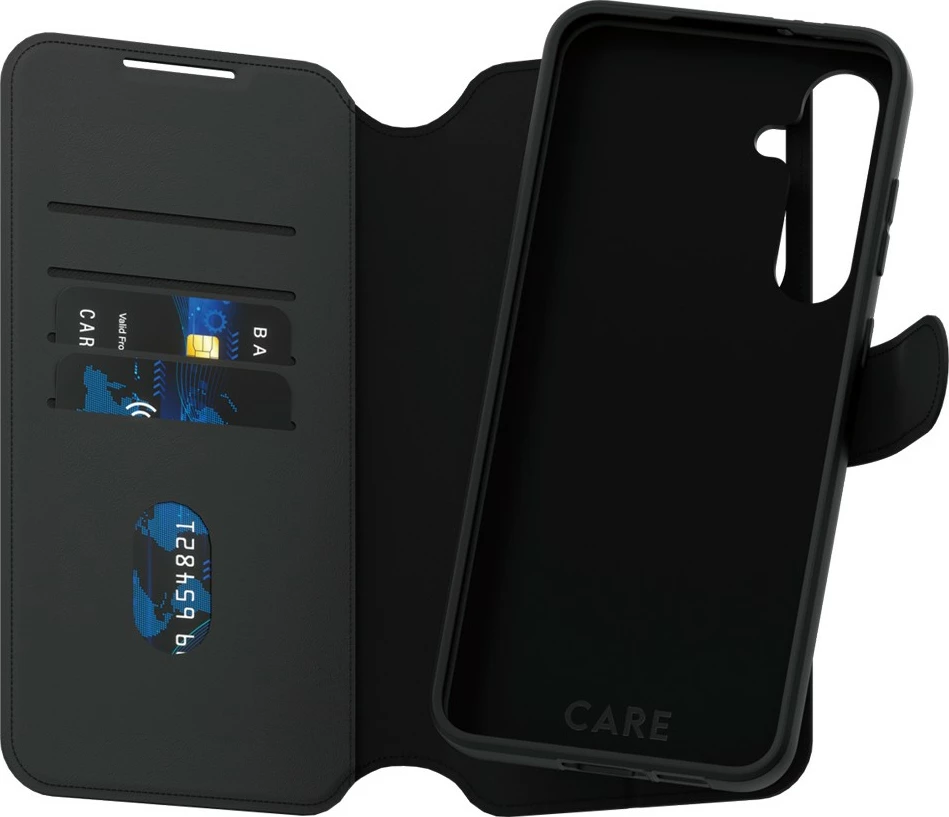 Mbështjellës PanzerGlass CARE me kickstand për Samsung A55 5G, i zi