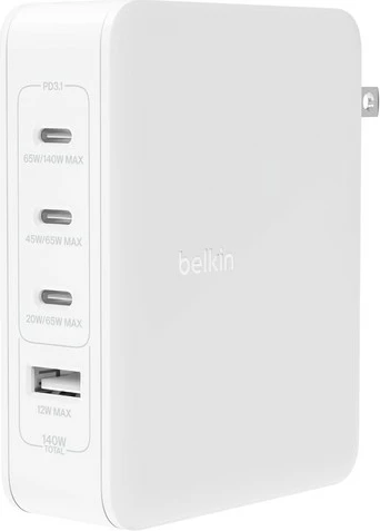 Karikues Belkin BoostCharge Pro, i brendshëm, AC, 140W, bardhë