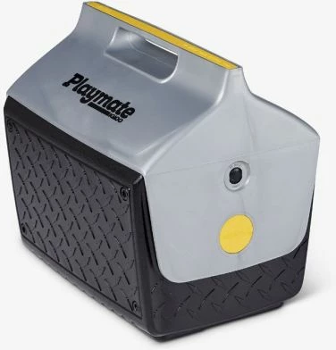 Kuti ftohëse IGLOO Playmate The Boss 13 L (26 kanaçe), gri/zezë me detaj të verdhë