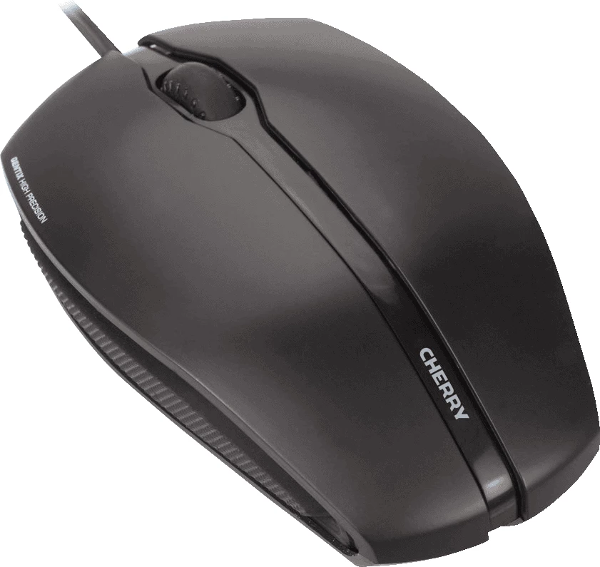 Maus Cherry JM-0300-2 me kabllo USB, 3 butona me rrotë scroll, e zezë