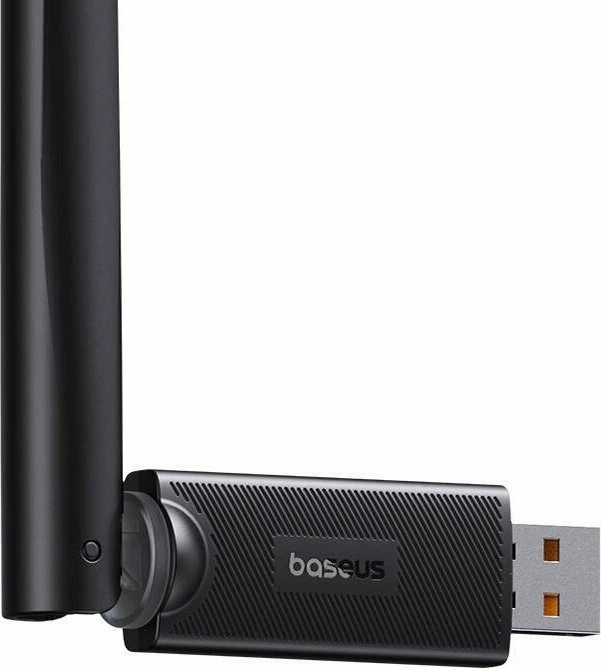 Adapter Wi‑Fi USB Baseus FastJoy B01317600111-01 300Mbps Wi‑Fi 5 me antenë 6dBi, i zi