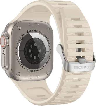 Rrip silikoni për Apple Watch Decoded Ultra Traction, 42/44/45/49 mm, Bardhë