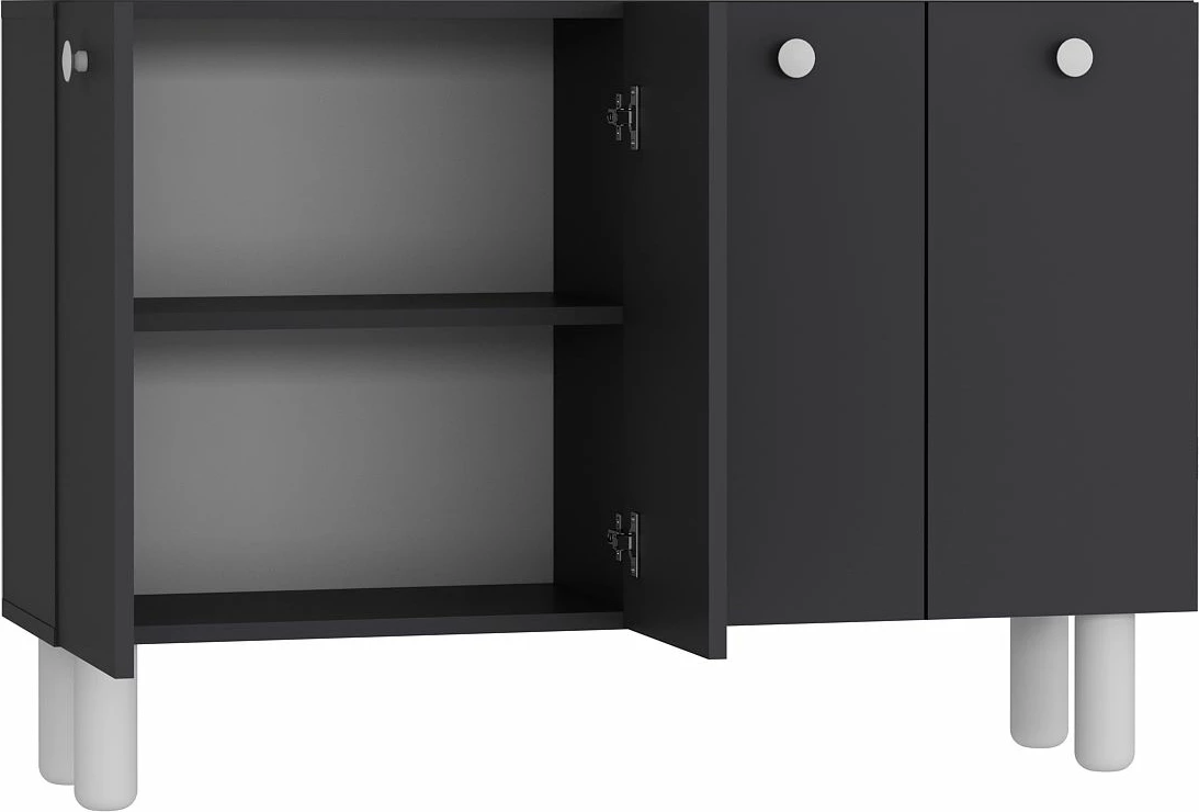 Konsol Skye Decor, Ilay Bohem, antracit-bardhë