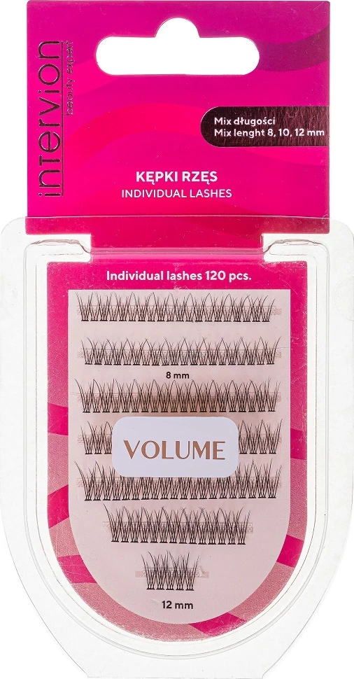 Qerpikë artificial Inter Vion Mix 8/10/12 për femra, 120 copë