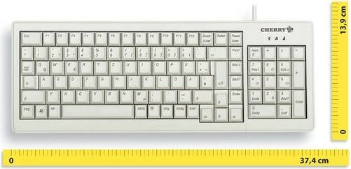 Tastierë Cherry XS, Full-size (100%), Wired, USB, QWERTZ, Gri