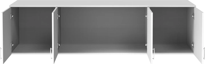 Dollap katërkanatësh Royal, ngjyrë e bardhë, loft, 200x58x53cm