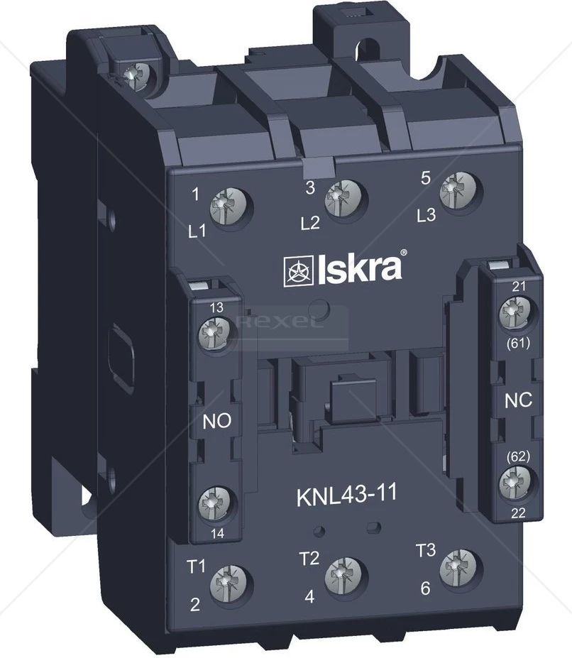 Kontaktor Iskra KNL43-11 – 22kW, 43A, 1NO + 1NC