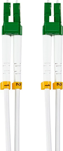 Kabllo fibër optike LogiLink OS2 Duplex LC/APC-LC/APC, 7.5 m, me mbrojtje çeliku, e bardhë