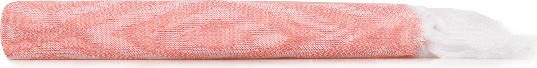 Peshqir plazhi Fouta, model Flamingo, ngjyrë salmon