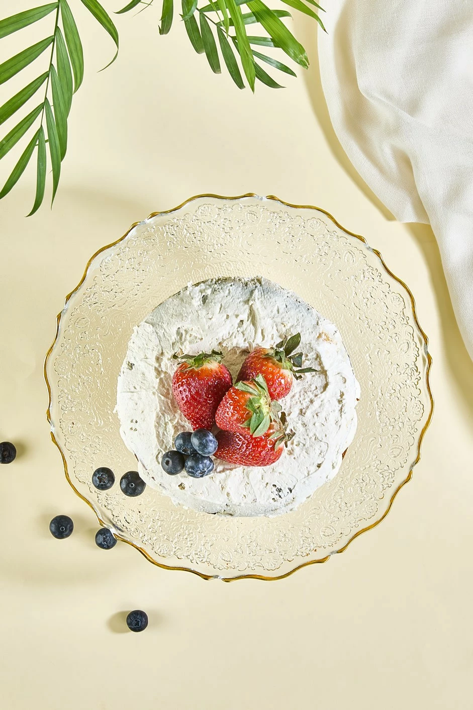 Pjatë për servirje torte Hermia, Goblen, transparente, 28cm