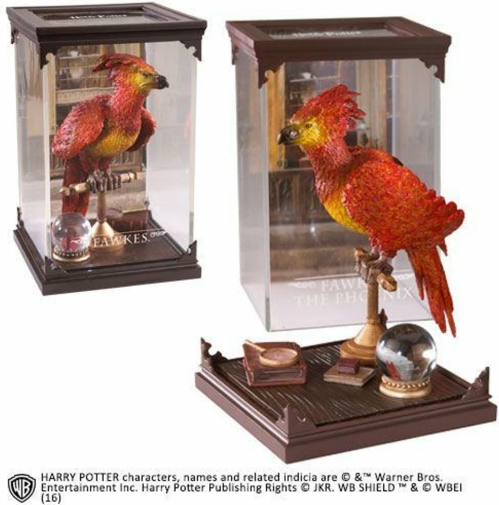 Figurinë NOBLE COLLECTION Harry Potter Magical Creatures Fawkes, 18.5 cm, me kuti akrilike