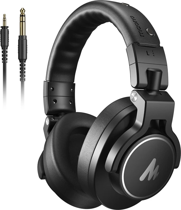Kufje studio Maono MH700, on-ear, me kabllo, të zeza