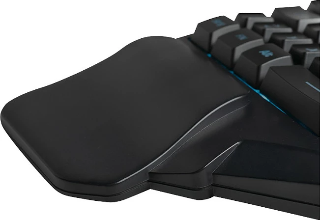 Tastierë gaming njëdorëshe LogiLink, e ndriçuar RGB, e zezë