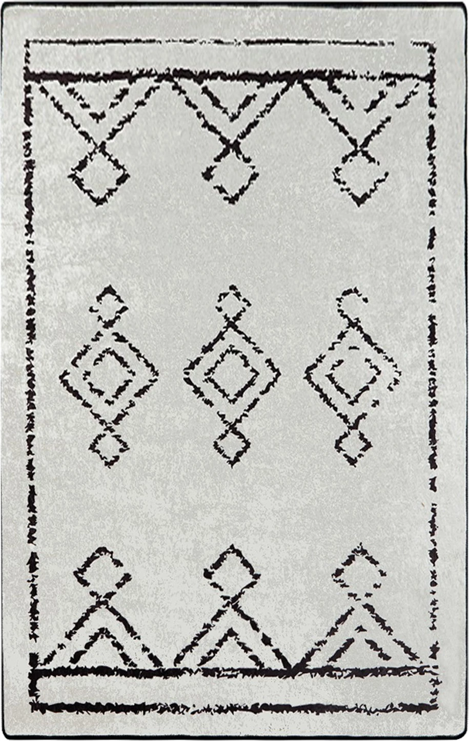 Qilim për korridor, 80x300cm, ngjyrë e bardhë me të zezë, Conceptum Hypnose, Eaves