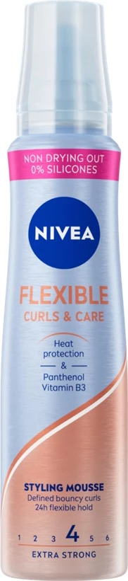 Shkumë për stilim flokësh Nivea Flexible Curls & Care për femra 150ml