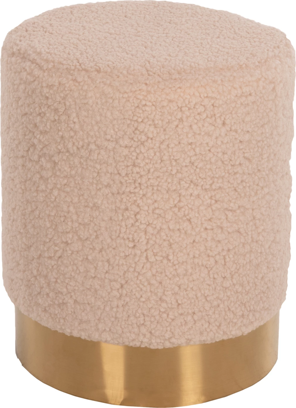 Karrige për bar LEVY FH8408.20, pëlhurë boucle, ngjyrë krem-ari, Φ35x42H cm