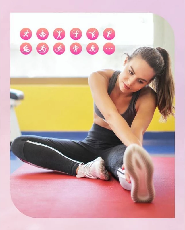 Smartwatch Gravity për femra, e bardhë e arit