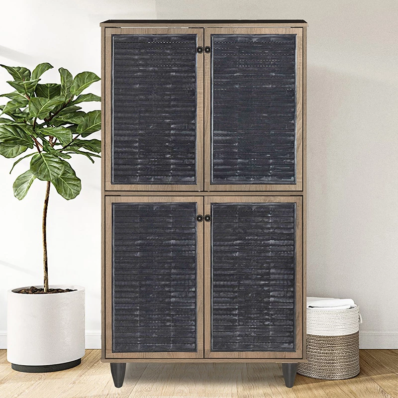 Dollap këpucësh Ronan, ngjyrë arre, 70.5x35x122cm