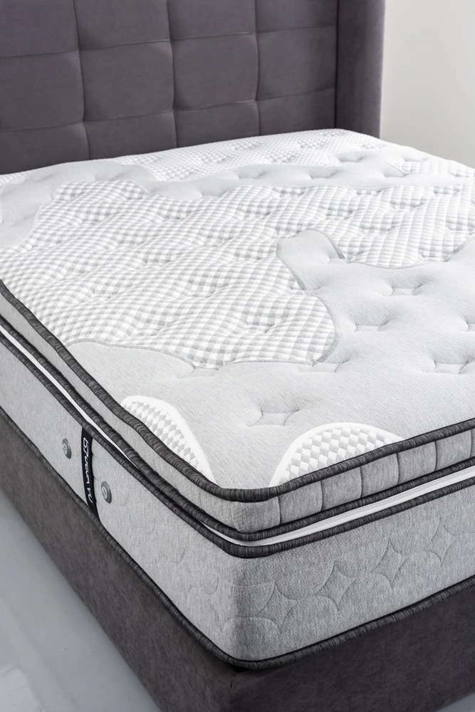 Dyshek Deja Vu, gri, 160x200x34cm