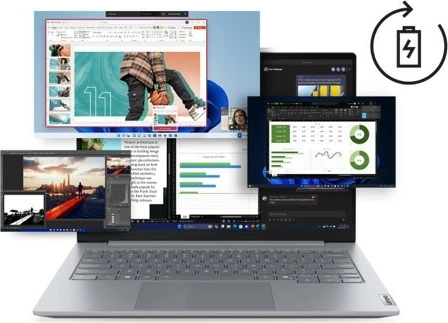 Laptop Lenovo ThinkBook 14 G8, Intel Core Ultra 5 225U, 16 GB RAM, 512 GB SSD, 14" WUXGA, Luna Grey