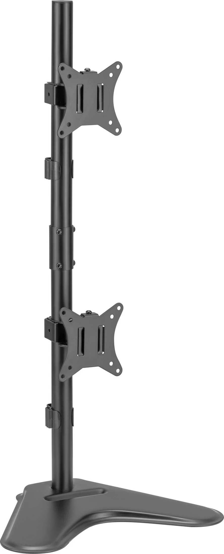 Mbajtës monitori EQUIP Tischfuß, për 2 monitorë 17"-32", VESA 75x75-100x100, 9 kg, i zi