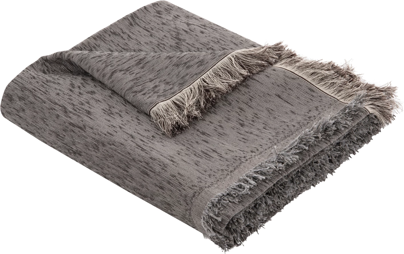 Mbulesë divani me franja DREAMTOPIA FH12165.08 ngjyrë gri 295x170 cm