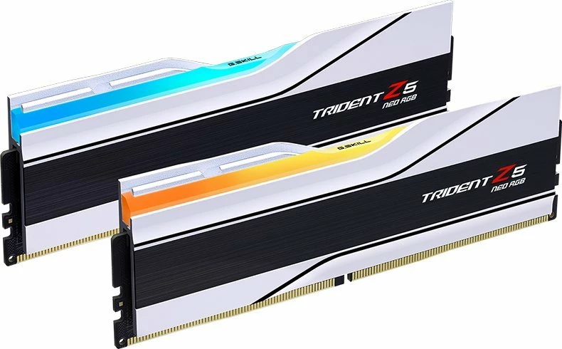 RAM Memorje G.Skill Trident Z5 Neo RGB F5-6400J3239G16GX2-TZ5NRW, DDR5 32GB (2x16GB) 6400MHz CL32 UDIMM, bardh e zi