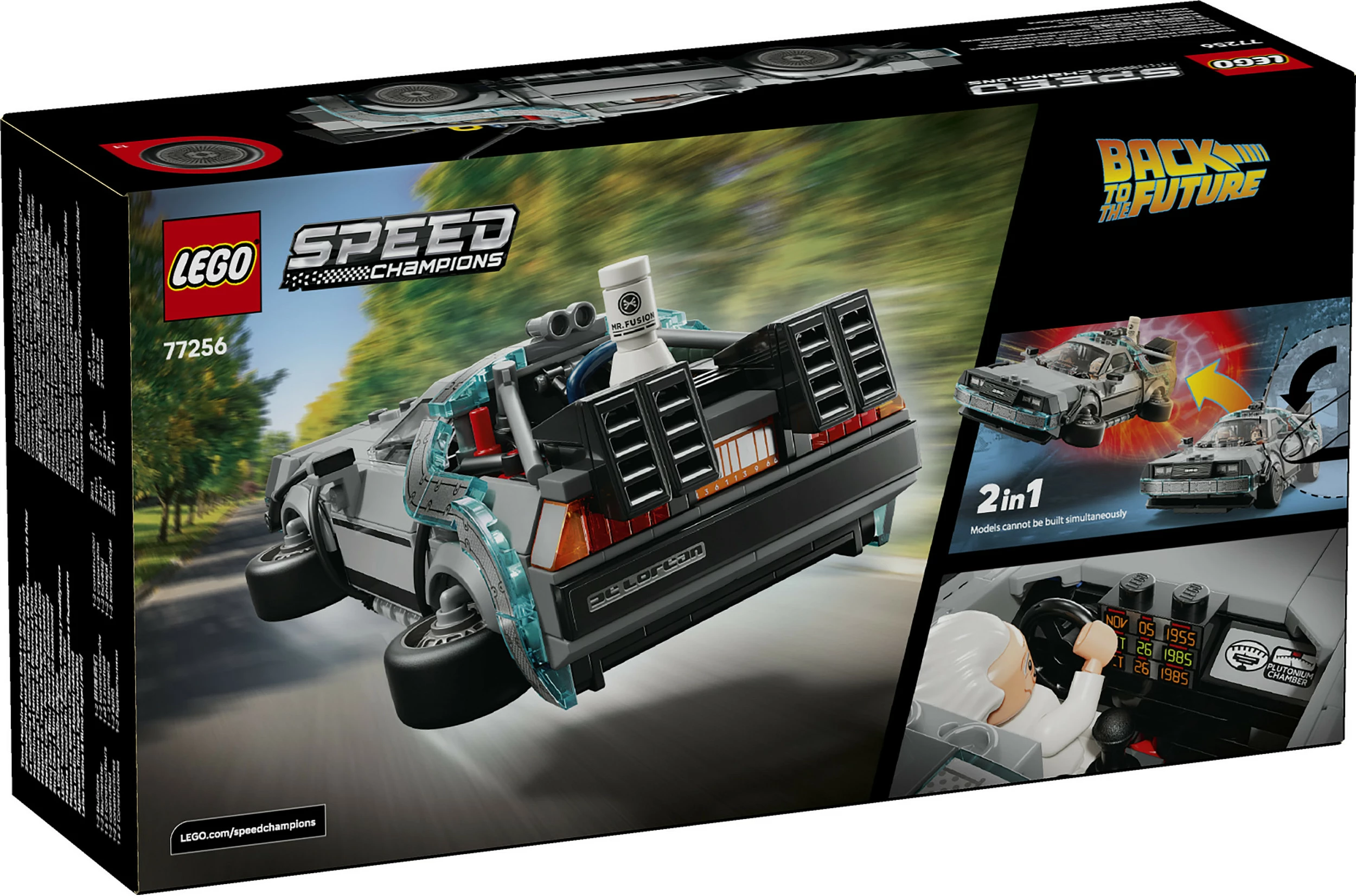 Set ndërtimi LEGO Speed Champions Time Machine Back to the Future 77256, 357 copë, multikolor