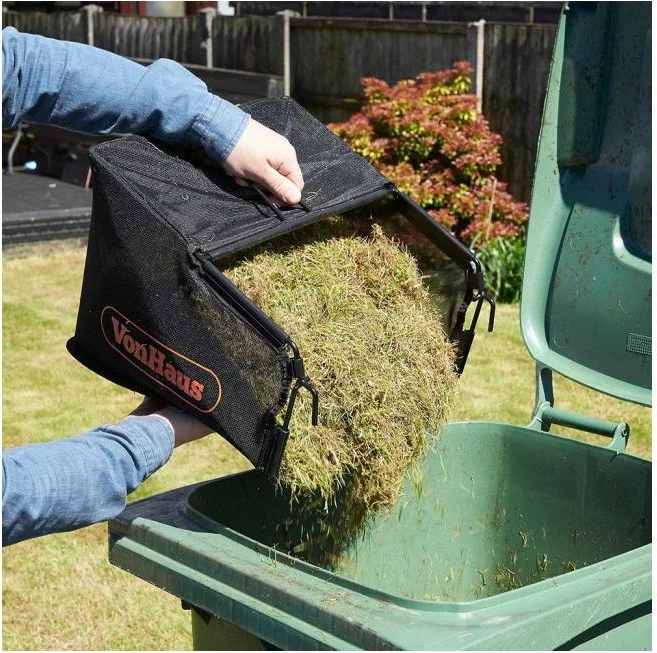 Skarifikues/Aerator elektrik për bar VONHAUS 2515109 1500W 320mm qese 28L, bardhë/zi/portokalli