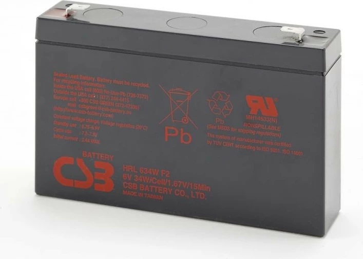 Akumulator CSB HRL634WF2, 6V, 9Ah, 34W, zi