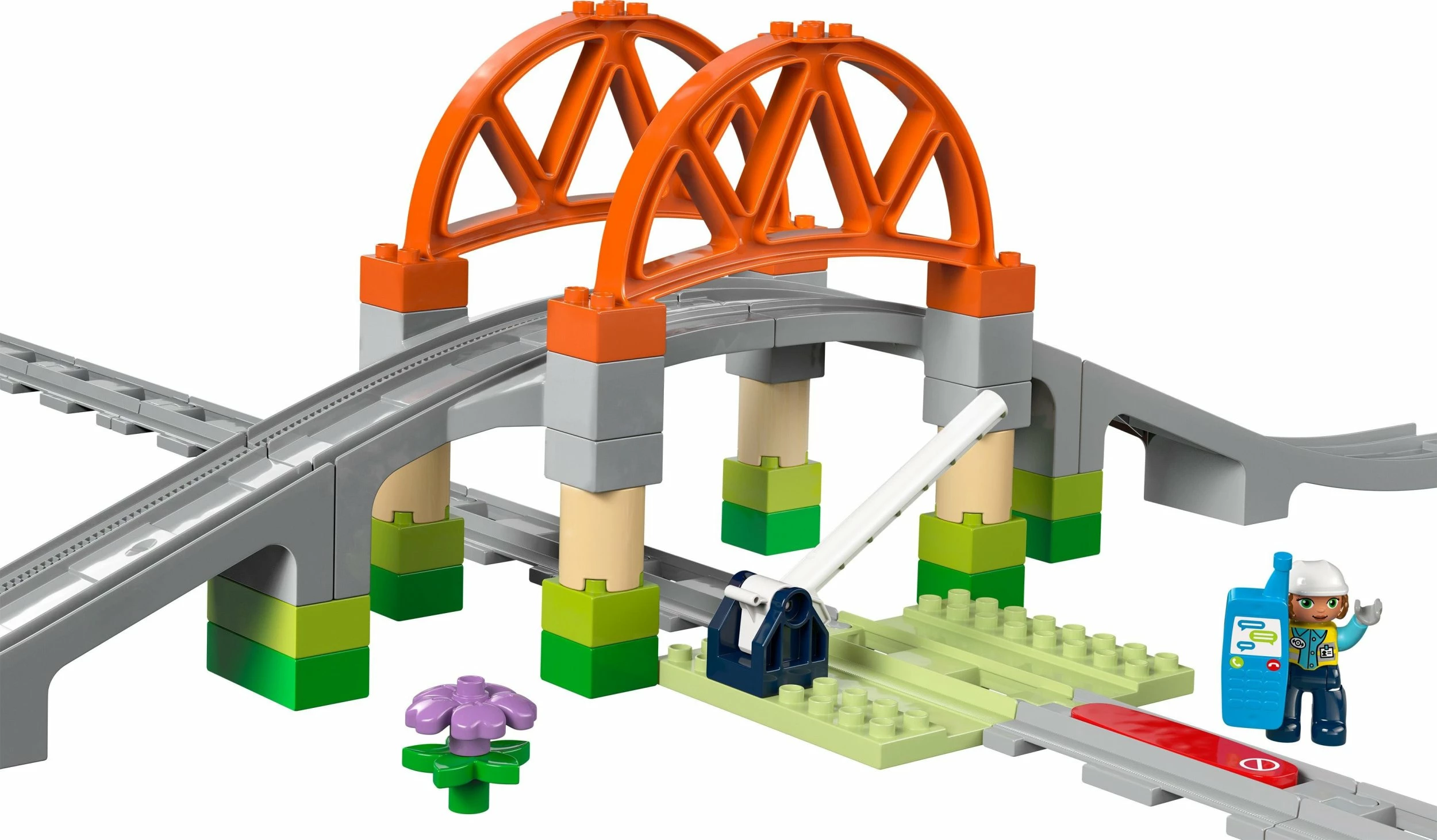 Set zgjerimi urë dhe shina hekurudhe LEGO DUPLO 10426, 42 pjesë, për 2+ vjet