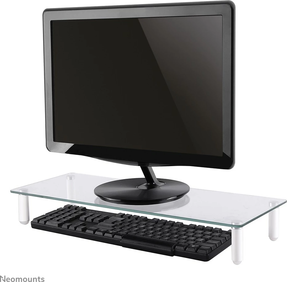 Ngritës monitori/laptopi Newstar NSMONITOR10, universal, xham, 25 kg, i zi