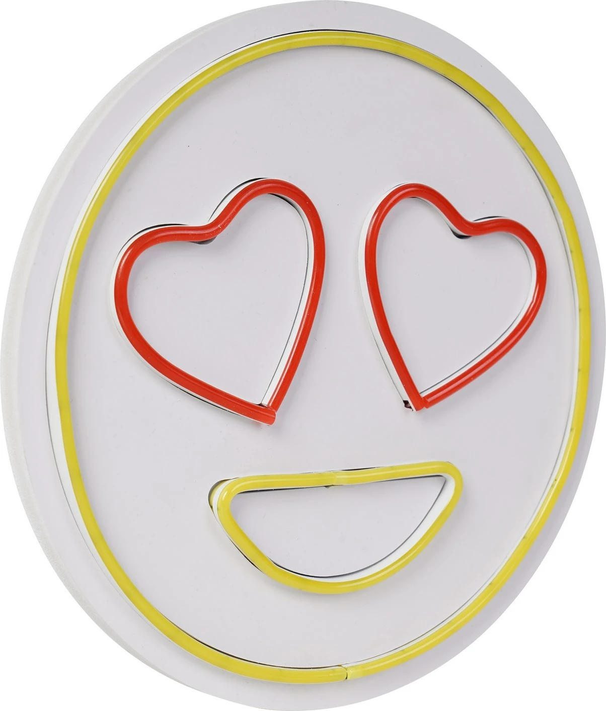 Dritë dekorative LED plastike, emoji Love Smile, e kuqe dhe e verdhë
