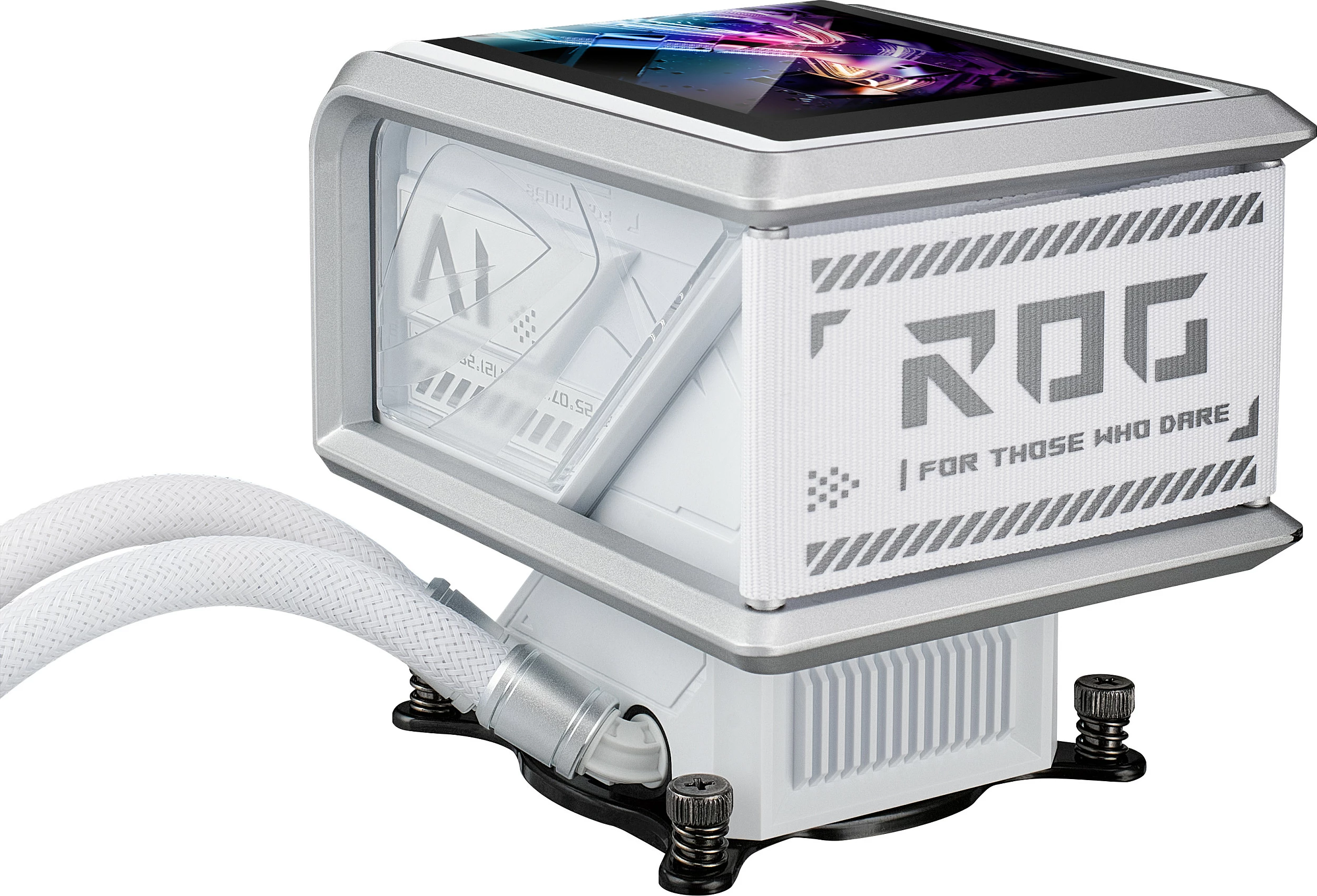 Ftohës lëngshëm AIO për CPU ASUS ROG RYUO IV SLC 360 ARGB, 3x120mm, LGA1700/1851, AM4/AM5, i bardhë