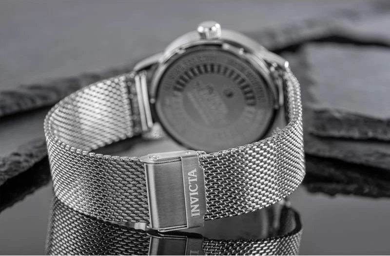 Orë dore për meshkuj Invicta, argjend