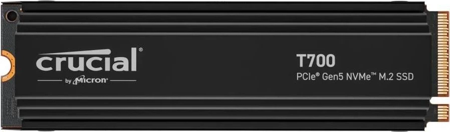 SSD Crucial T700 1TB M.2 PCIe 5.0 NVMe heatsink