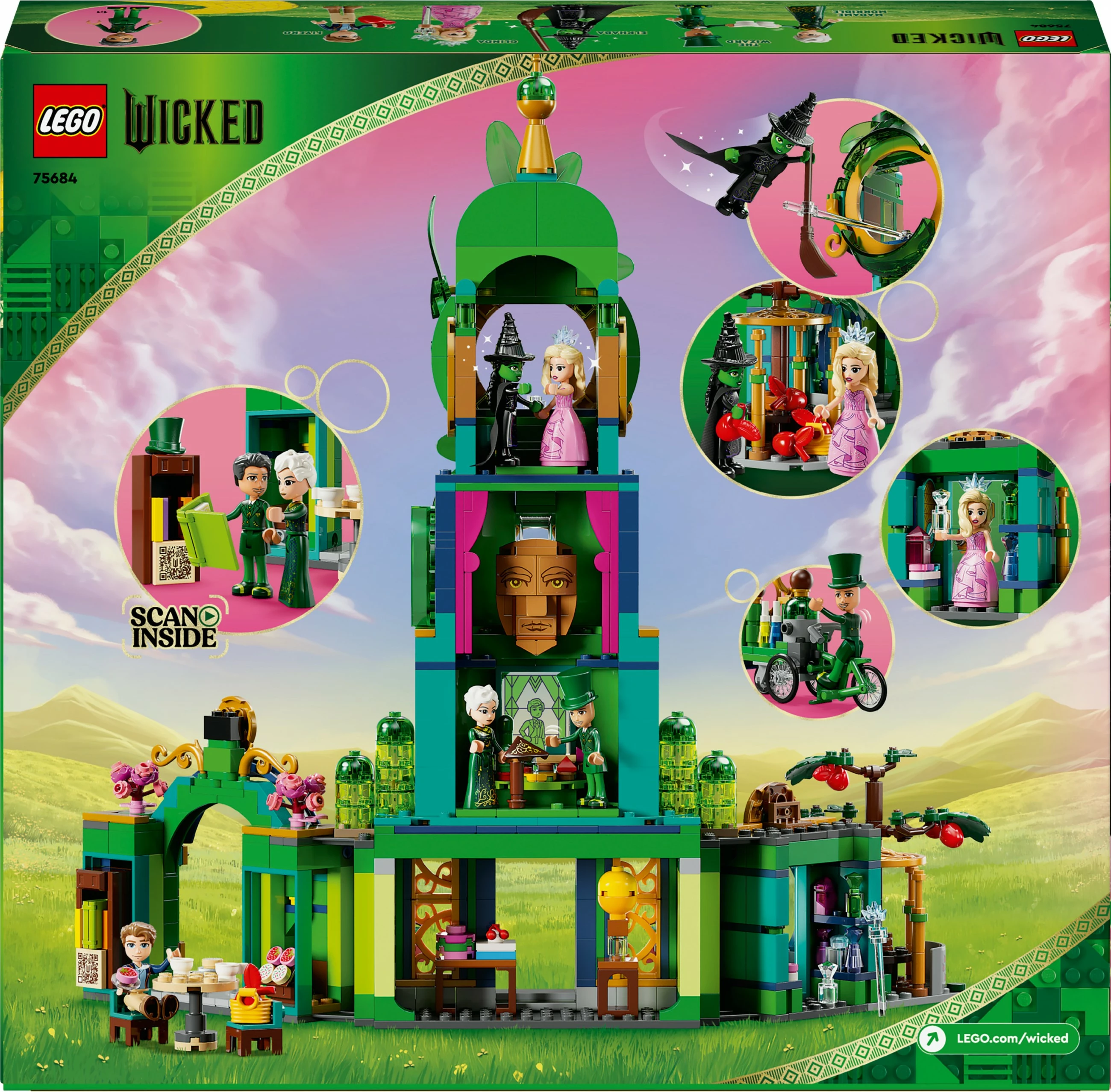 Set ndërtimi LEGO Wicked 75684 Willkommen in Emerald City, shumëngjyrësh