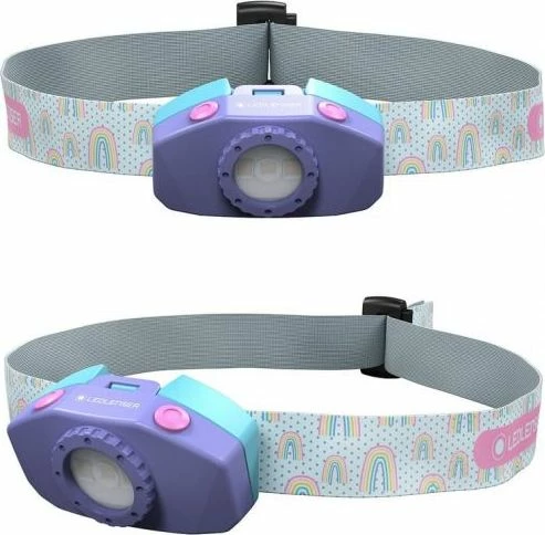 Llambë koke për fëmijë Ledlenser Kidled2 40 lm, 9 m, 1xAAA, IPX4, vjollcë
