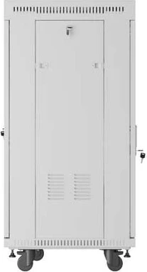 Kabinet rack LANBERG 19" 22U 600x600, derë qelqi, gri