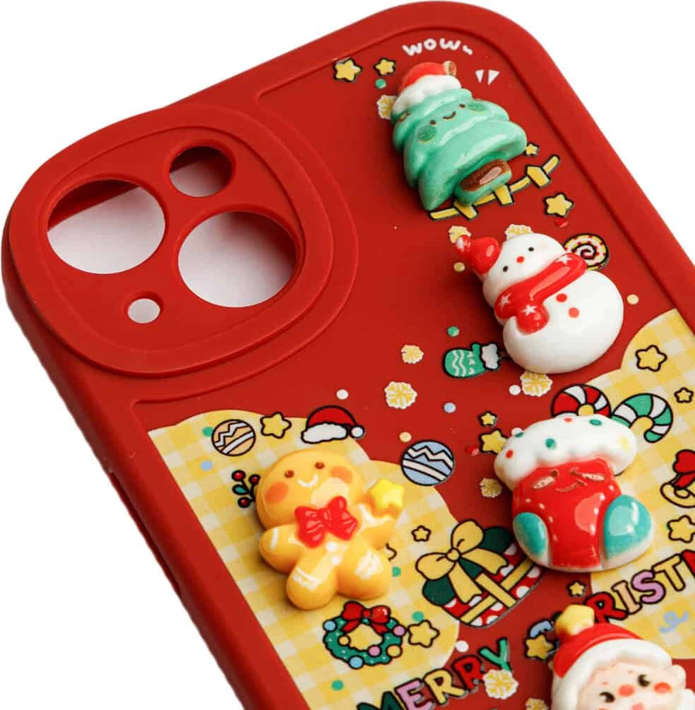 Fotroll për telefon TECH TIME Christmas Edition Cherry Red (IP16PROMAX)
