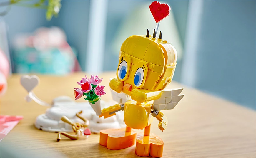 Set ndërtimi LEGO Iconic Sweetheart Tweety Bird 40824, 412 pjesë, 12+, shumëngjyrësh