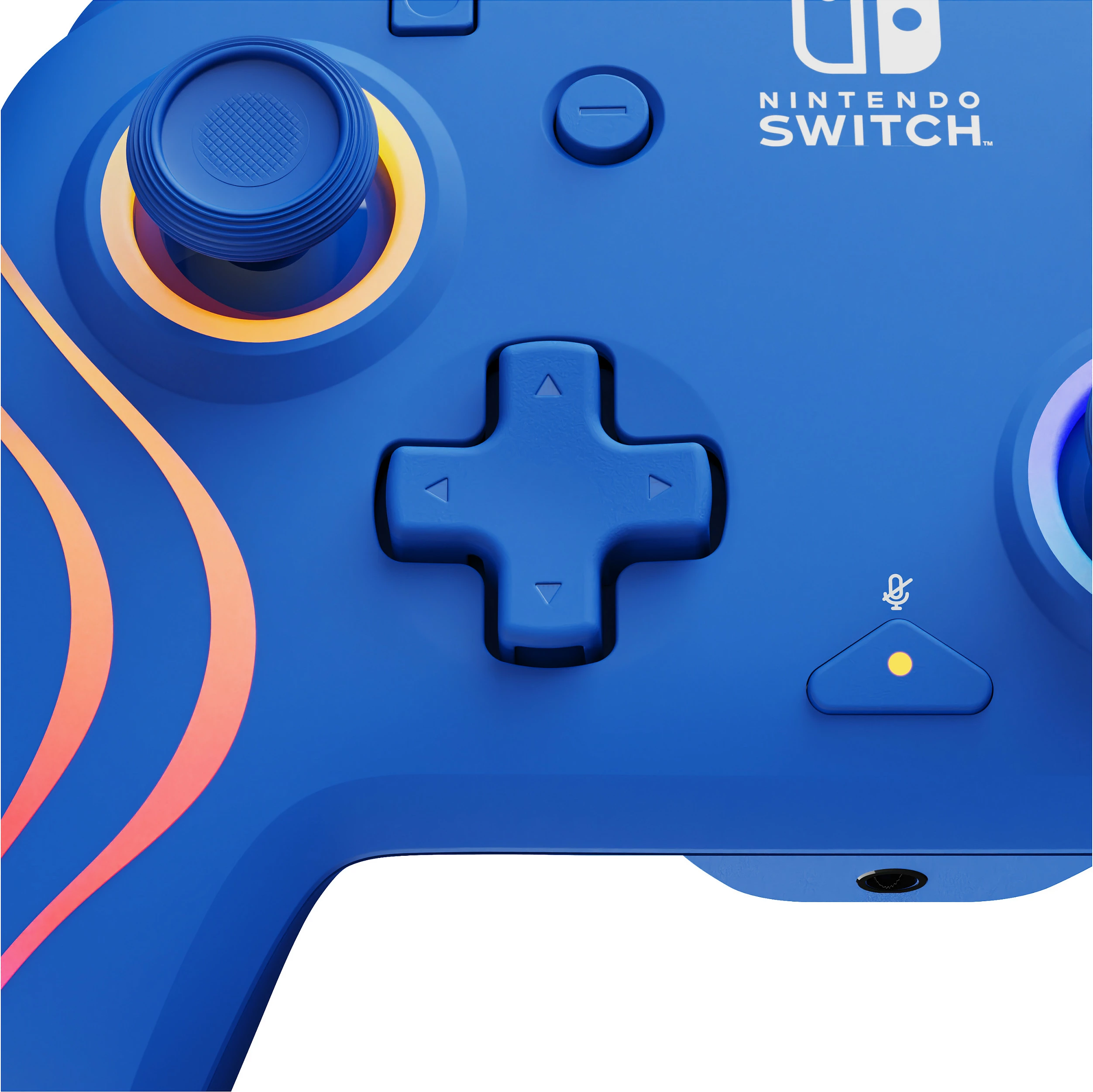Kontroller PDP Afterglow Wave, për Nintendo Switch/OLED, Wired USB, RGB, blu