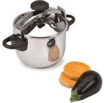 Tenxhere me presion JATA OPC4 4L 20cm, çelik inox, argjendtë