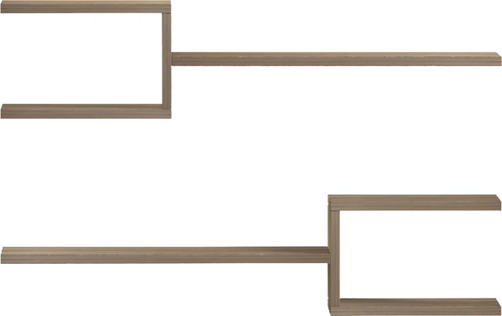 Raft muri Galler, ngjyrë sonoma, 79x19.5x18cm