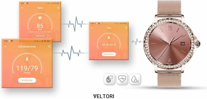 Orë e mençur për femra VELTORI, rozë