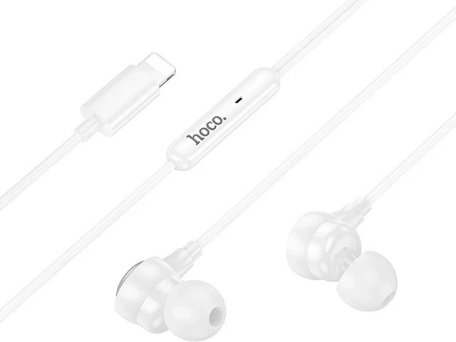 Kufje HOCO M116 Benevolent me tela, me mikrofon, të bardha