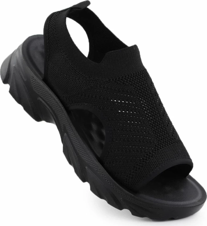 Sandale të mbyllura Potocki TO90302, të zeza femra